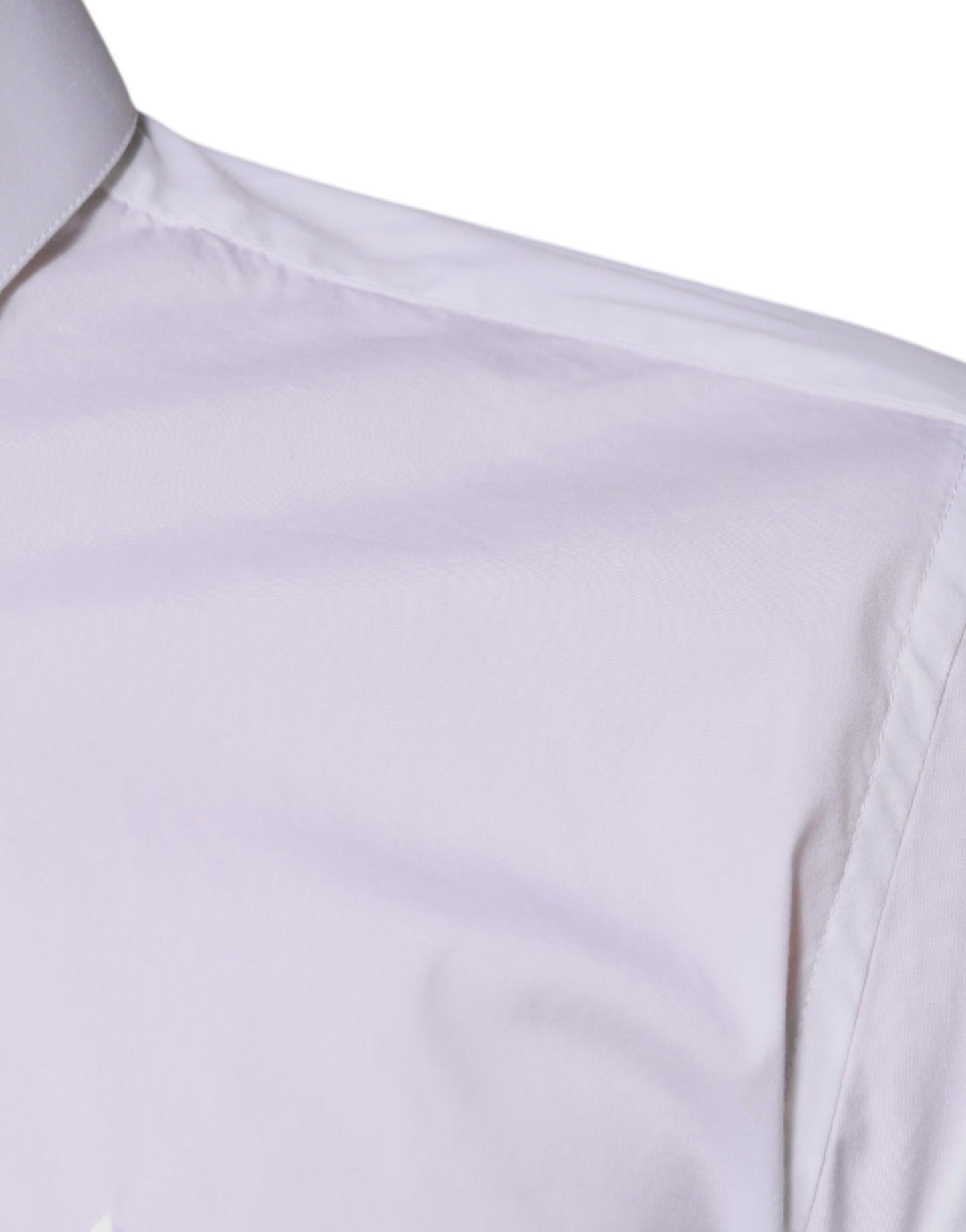 Dolce & Gabbana White Cotton Blend Formal MARTINI Shirt