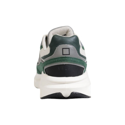 D.A.T.E Green Leather Sneaker