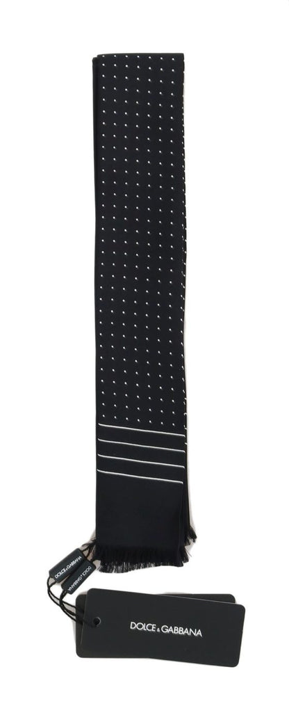 Dolce &amp; Gabbana Elegant Silk Herr Tie Scarf Wrap