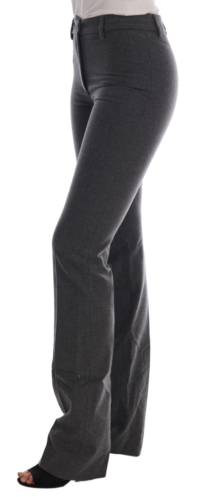 Ermanno Scervino Chic Grey Formal Pants - Elegans Förfinad