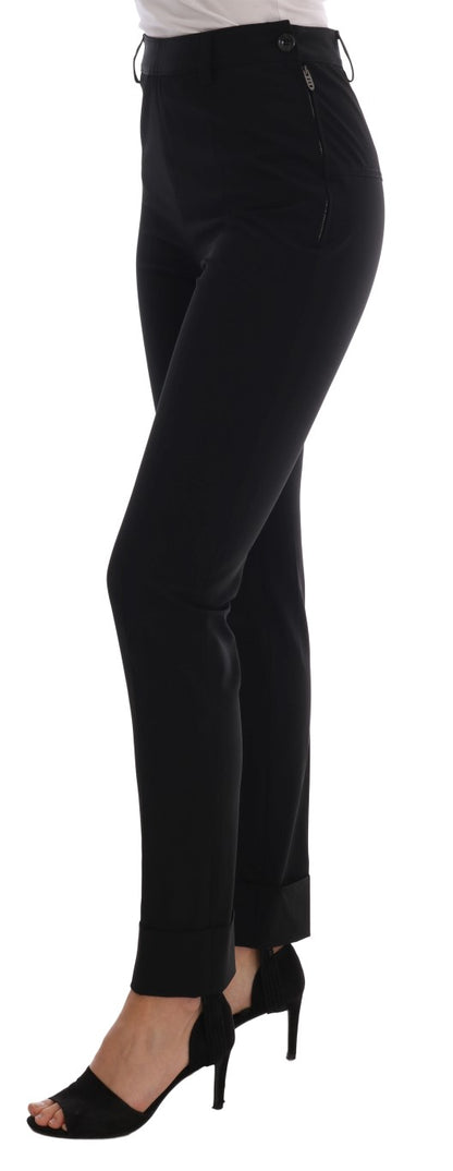 Ermanno Scervino Elegant svart stigbygel Leggings