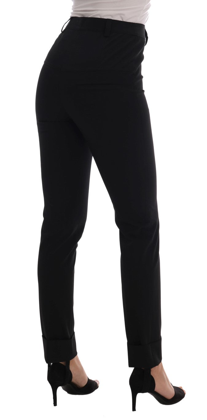 Ermanno Scervino Elegant svart stigbygel Leggings