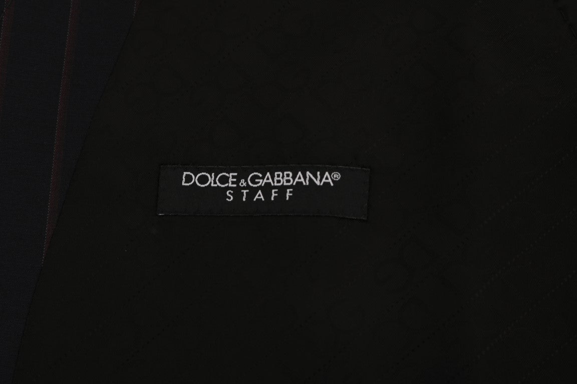 Dolce &amp; Gabbana elegant randig väst i ullblandning