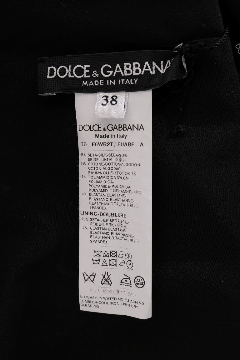 Dolce &amp; Gabbana Elegant sidenblommig spets Kaftan Maxiklänning