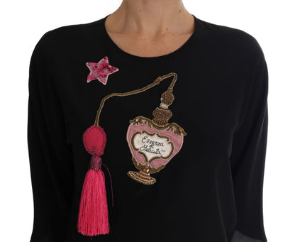 Dolce &amp; Gabbana Fairy Tale Broderad Silk Blus