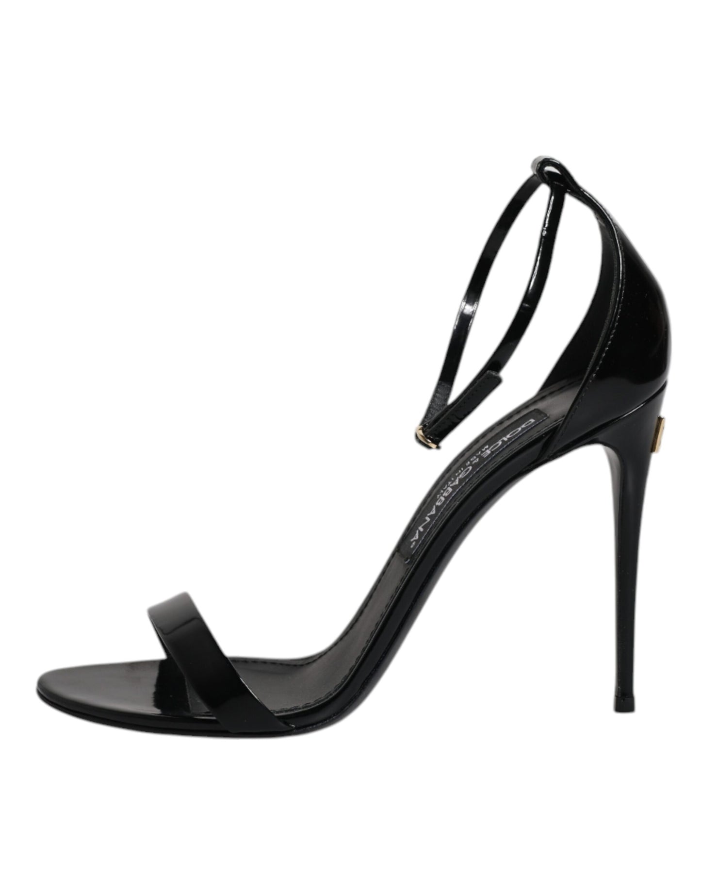 Dolce & Gabbana Black KEIRA Heels Ankle Strap Sandals Shoes