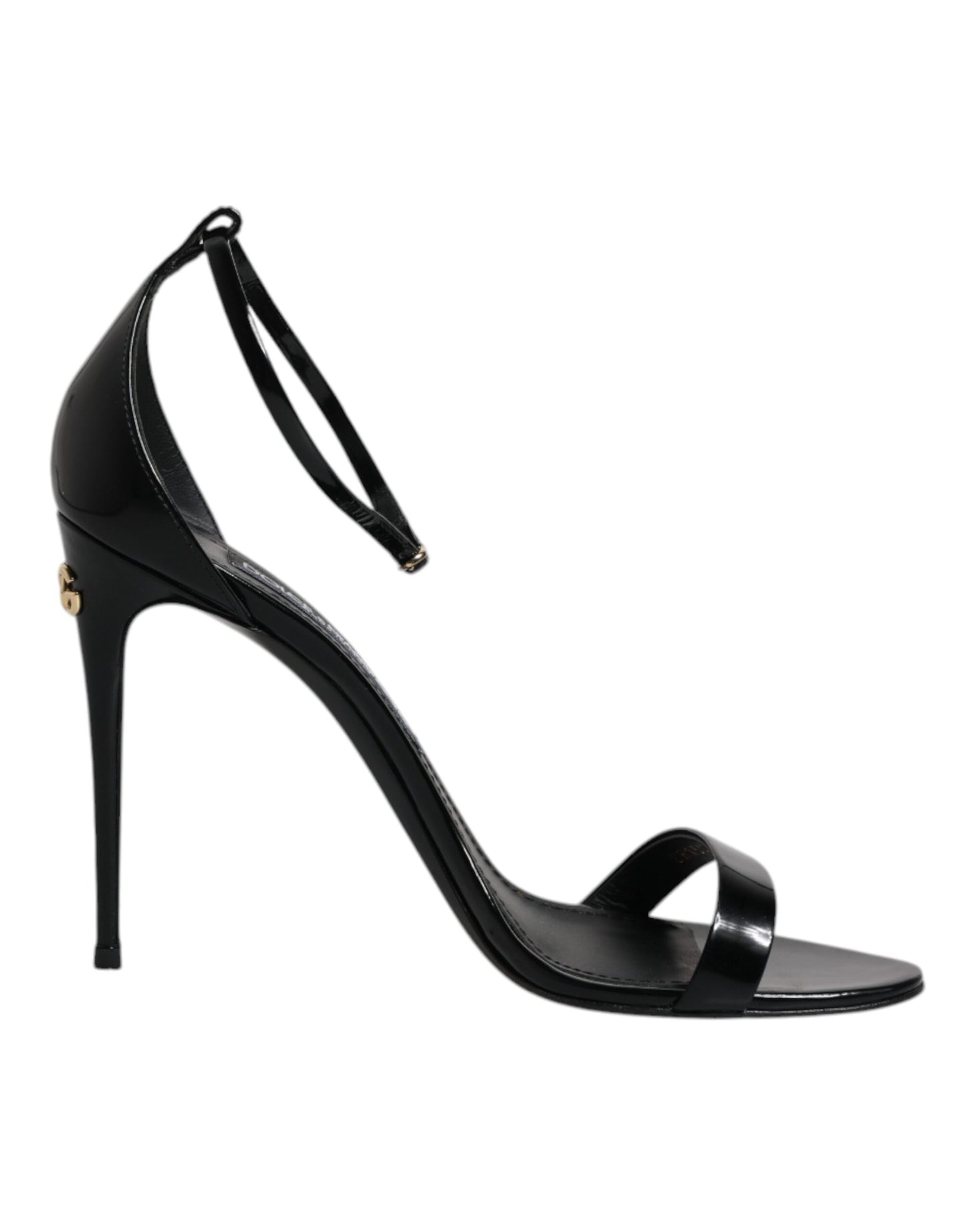 Dolce & Gabbana Black KEIRA Heels Ankle Strap Sandals Shoes