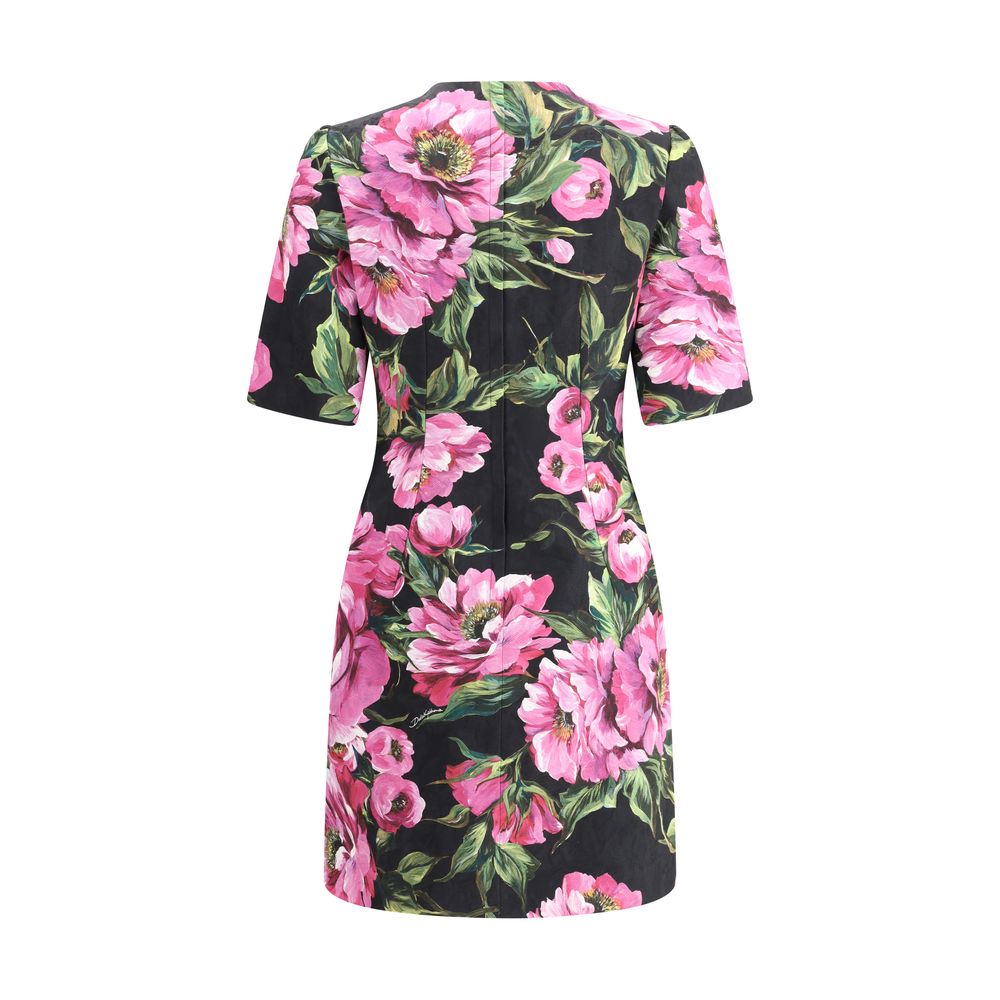 Dolce & Gabbana Peony print mini Dress