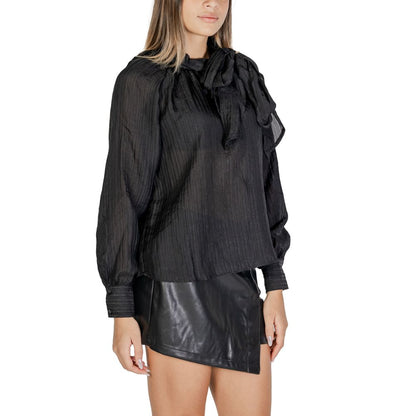 Jacqueline De Yong Black Polyester Shirt