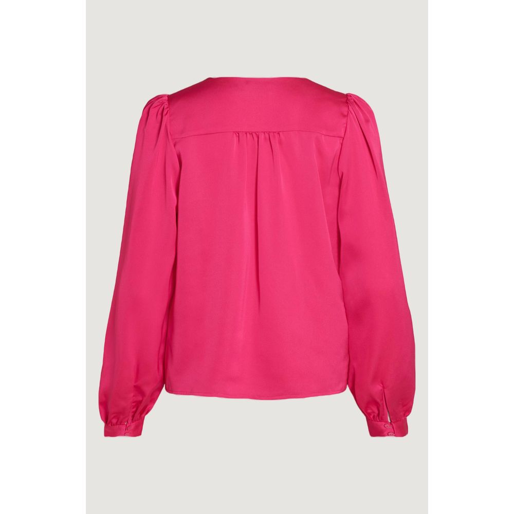 Vila Clothes Pink Polyester Shirt