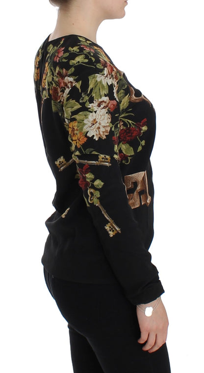 Blusa de seda con estampado medieval elegante de Dolce &amp; Gabbana