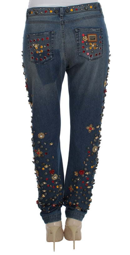 Dolce &amp; Gabbana förtrollade Sicilien-utsmyckade Boyfriend-jeans