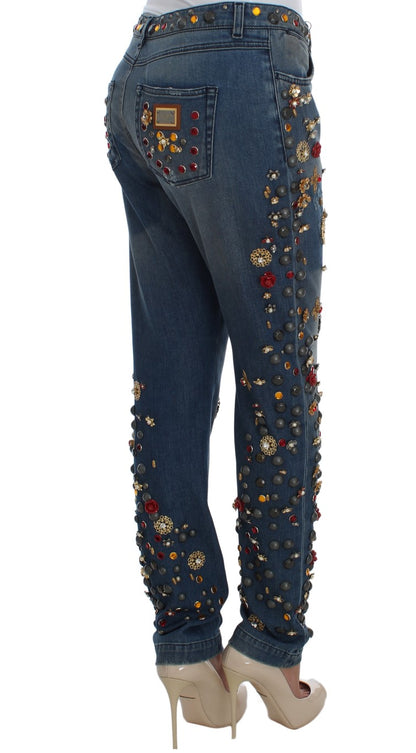 Dolce &amp; Gabbana förtrollade Sicilien-utsmyckade Boyfriend-jeans