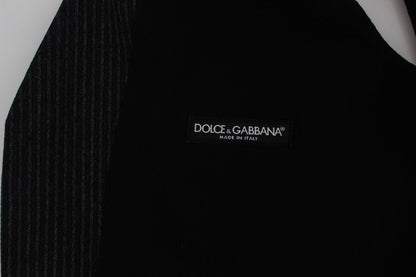 Dolce &amp; Gabbana Elegant grårandig ullväst