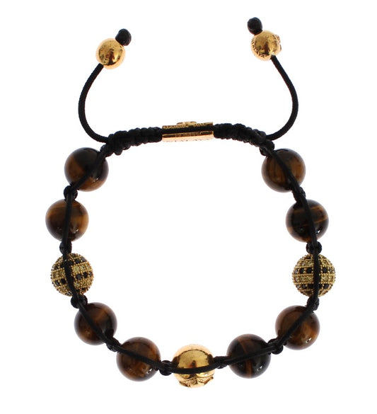 Nialaya Chic Multicolor CZ &amp; Tigers Eye Armband