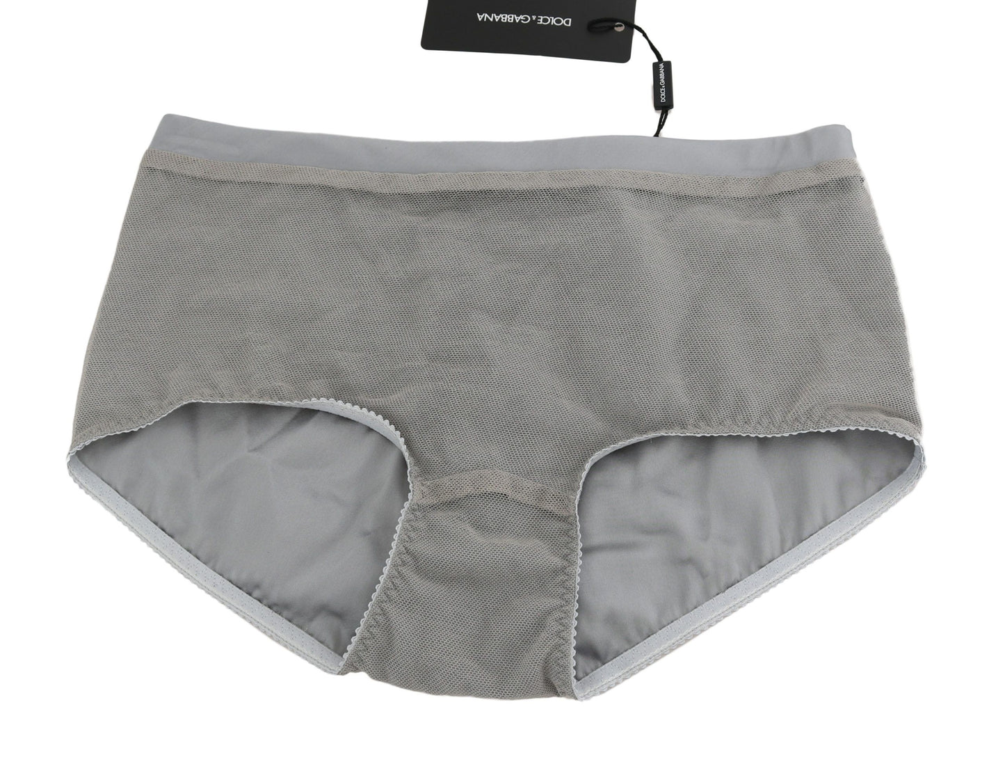 Dolce &amp; Gabbana Shimmering Silver Stretch Cotton Underkläder